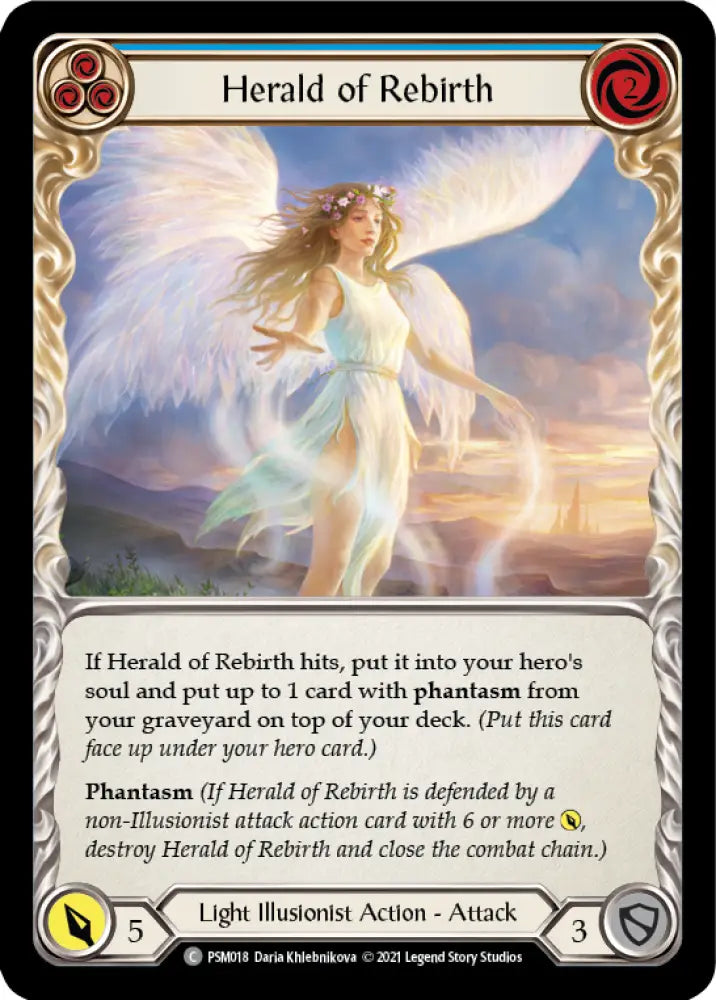 Herald of Rebirth (Blue) [Monarch Blitz Deck] - Flesh And Blood Single