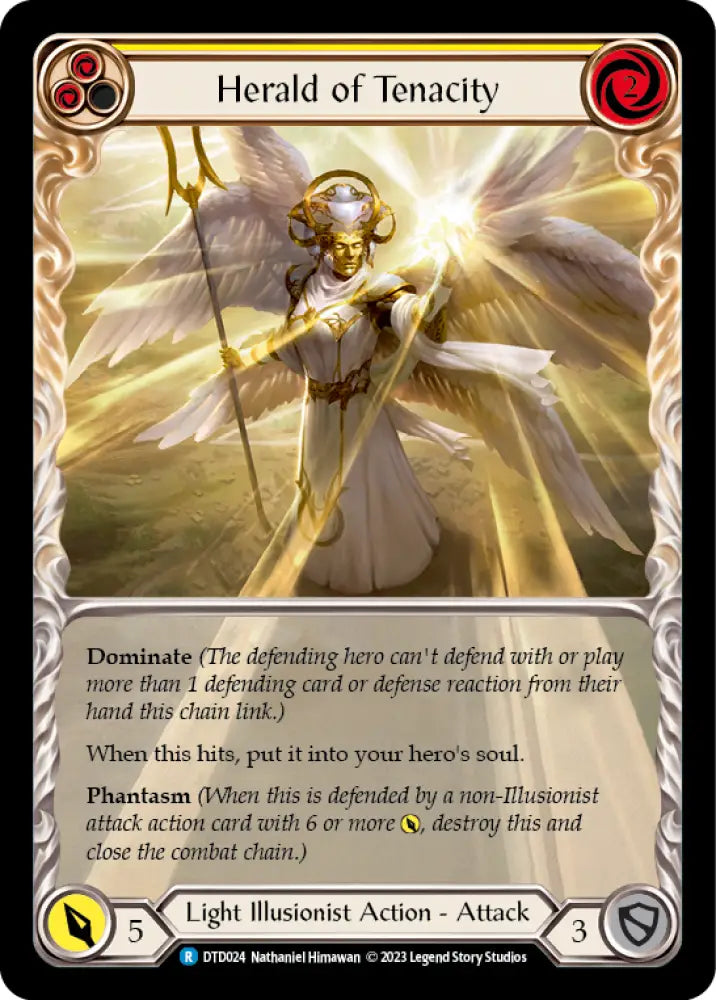 Herald of Tenacity (Yellow) [Dusk Till Dawn] - Flesh And Blood Single