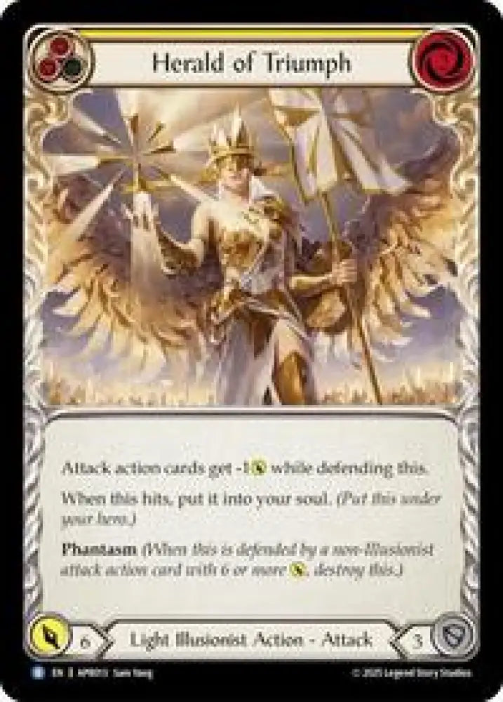 Herald of Triumph (Yellow) (APR013) [Armory Deck: Legends Prism]