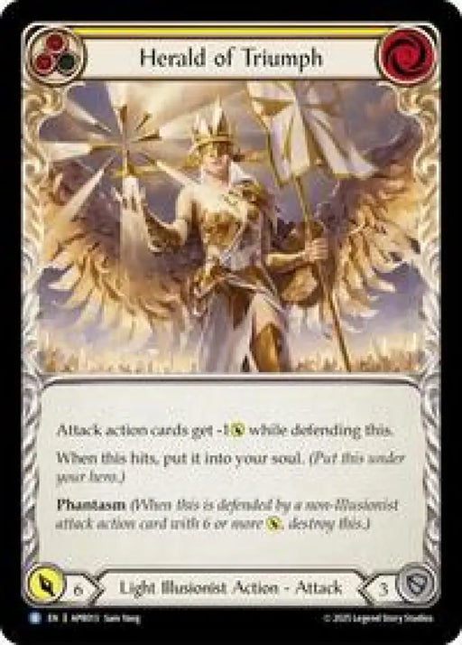 Herald of Triumph (Yellow) (APR013) [Armory Deck: Legends Prism]