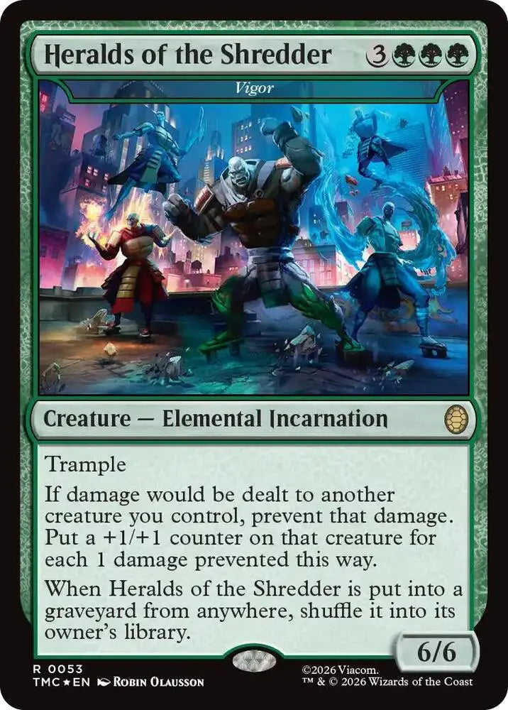 Heralds of the Shredder - Vigor (Surge Foil) (53) [Teenage Mutant Ninja Turtles Commander]