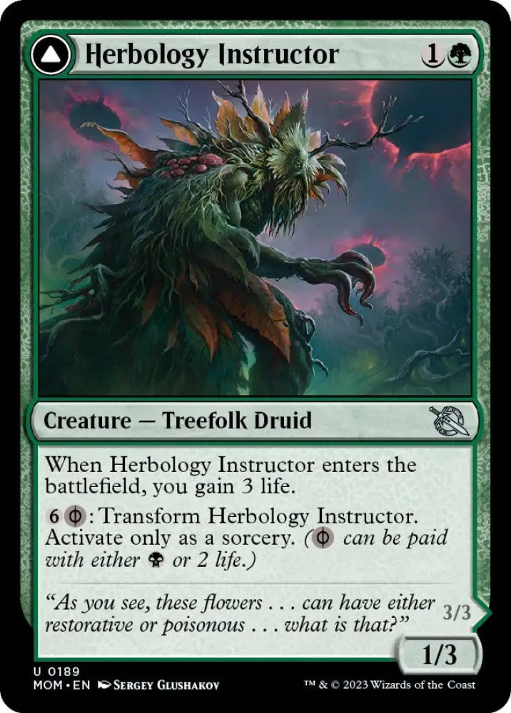 Herbology Instructor // Malady Invoker [March of the Machine] - MTG Single