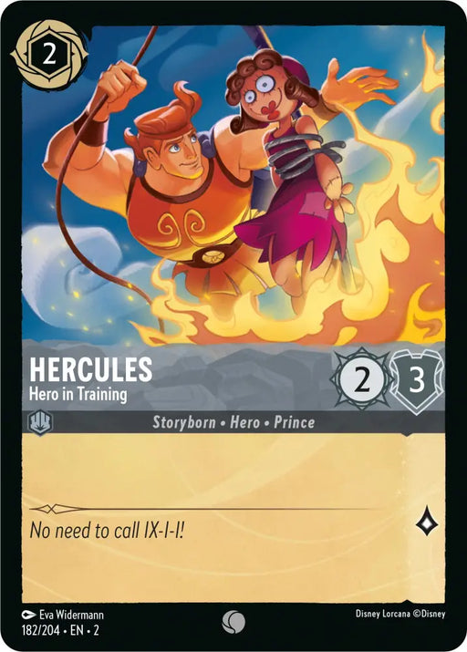 Hercules - Hero in Training (182/204) [Rise of the Floodborn] - Lorcana Single