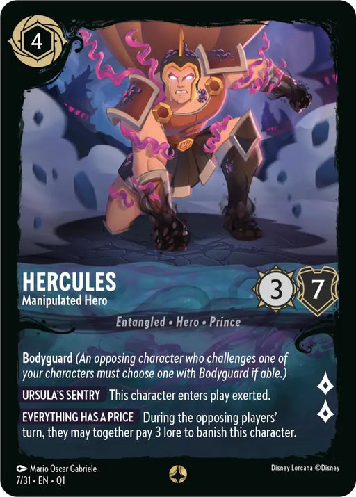Hercules - Manipulated Hero (7/31) [Illumineer’s Quest: Deep Trouble] - Lorcana Single