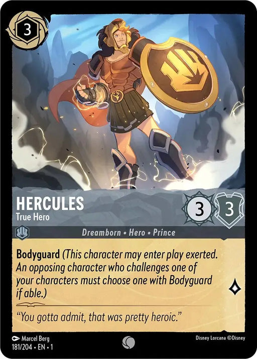 Hercules - True Hero (181/204) [The First Chapter] - Lorcana Single