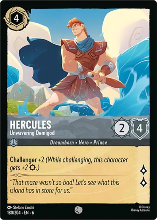 Hercules - Unwavering Demigod (180/204) [Azurite Sea] - Lorcana Single