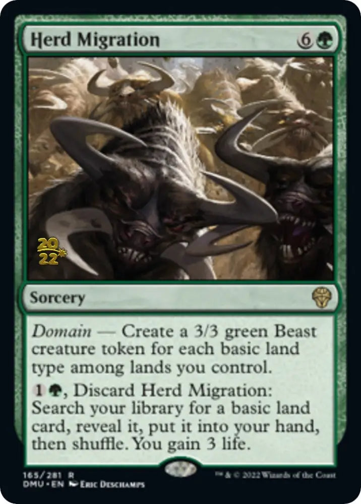 Herd Migration [Dominaria United Prerelease Promos] - MTG Single