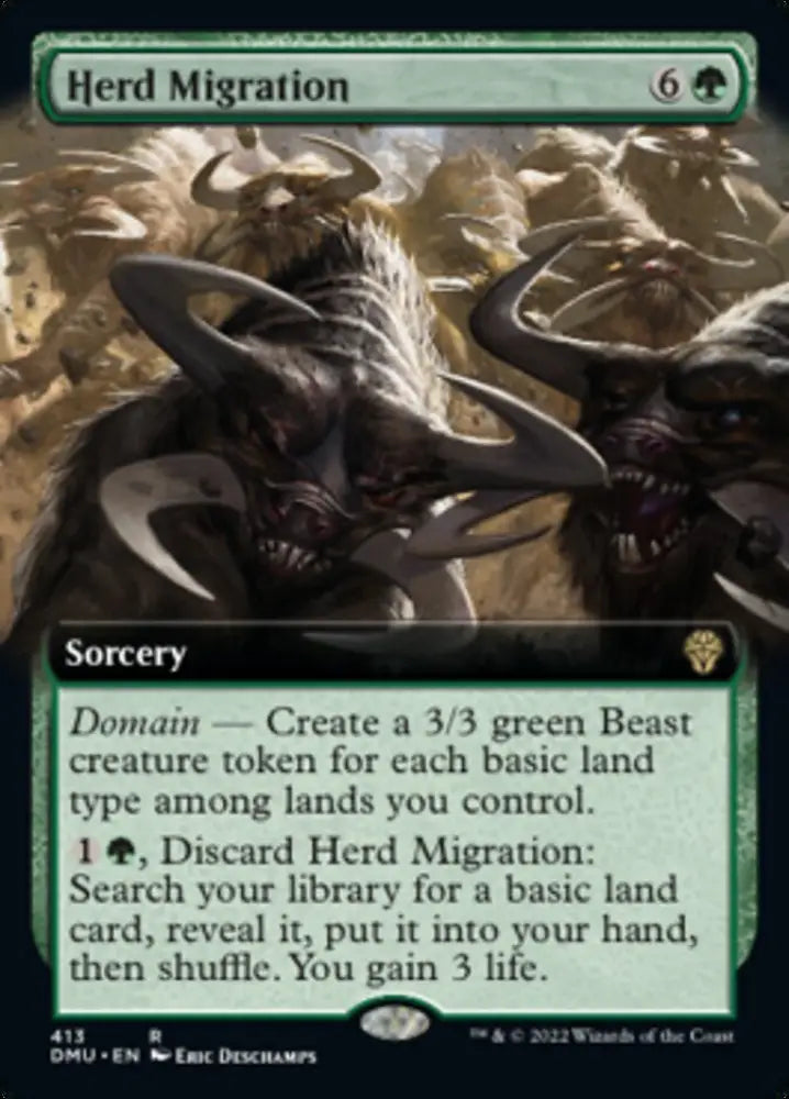 Herd Migration (Extended Art) [Dominaria United] - MTG Single