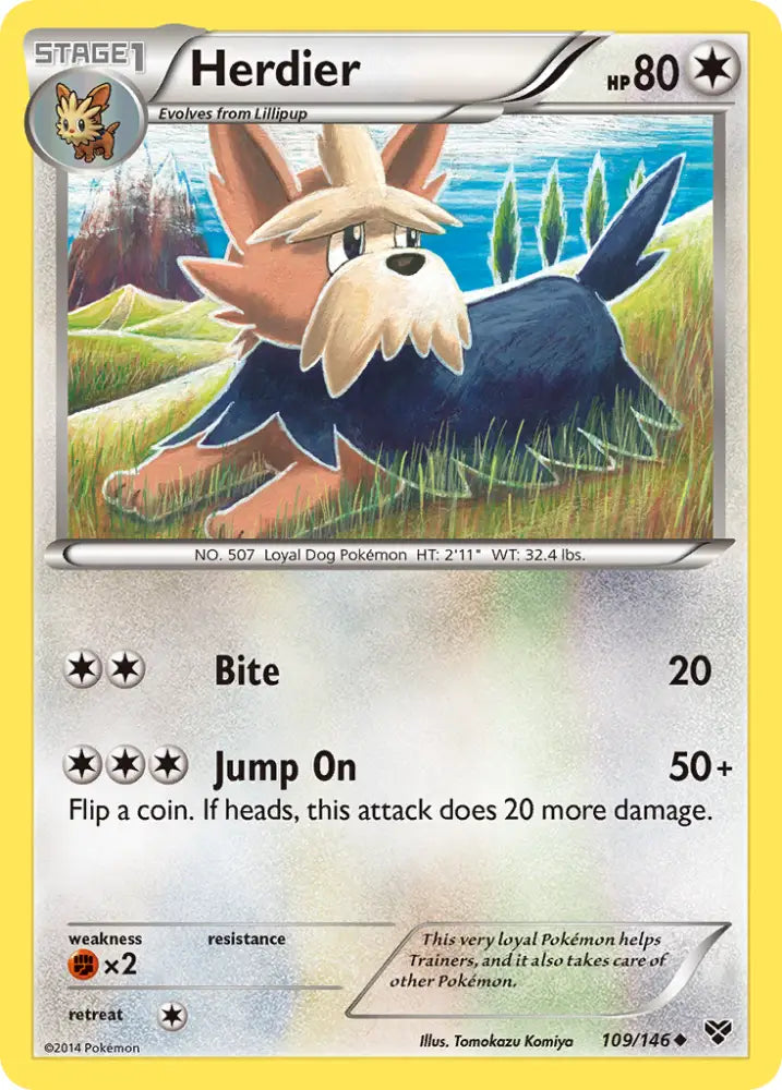 Herdier (109/146) [XY: Base Set] - Pokemon Single