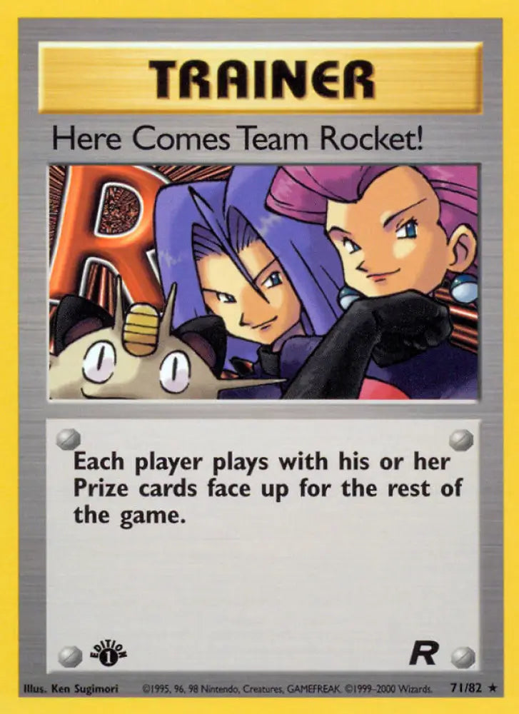 Here Comes Team Rocket! (71/82) [Team Rocket 1st Edition] - Pokemon Single