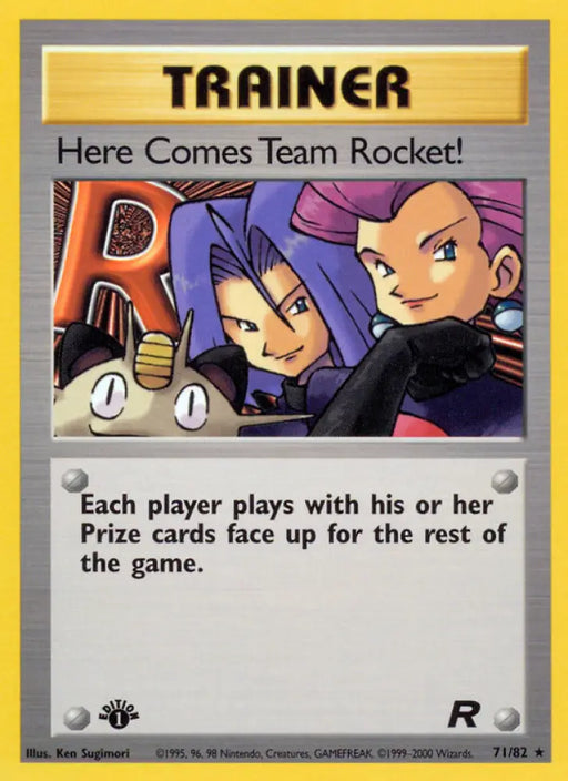 Here Comes Team Rocket! (71/82) [Team Rocket 1st Edition] - Pokemon Single