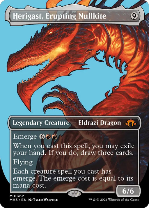 Herigast Erupting Nullkite (Borderless) [Modern Horizons 3] - MTG Single