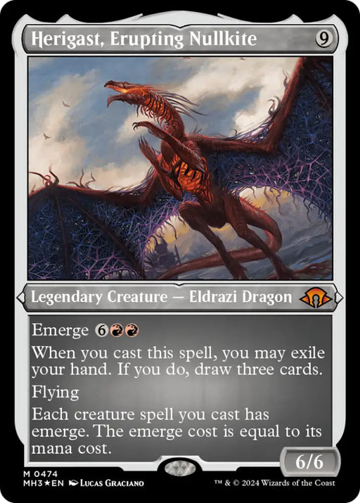 Herigast Erupting Nullkite (Foil Etched) [Modern Horizons 3] - MTG Single