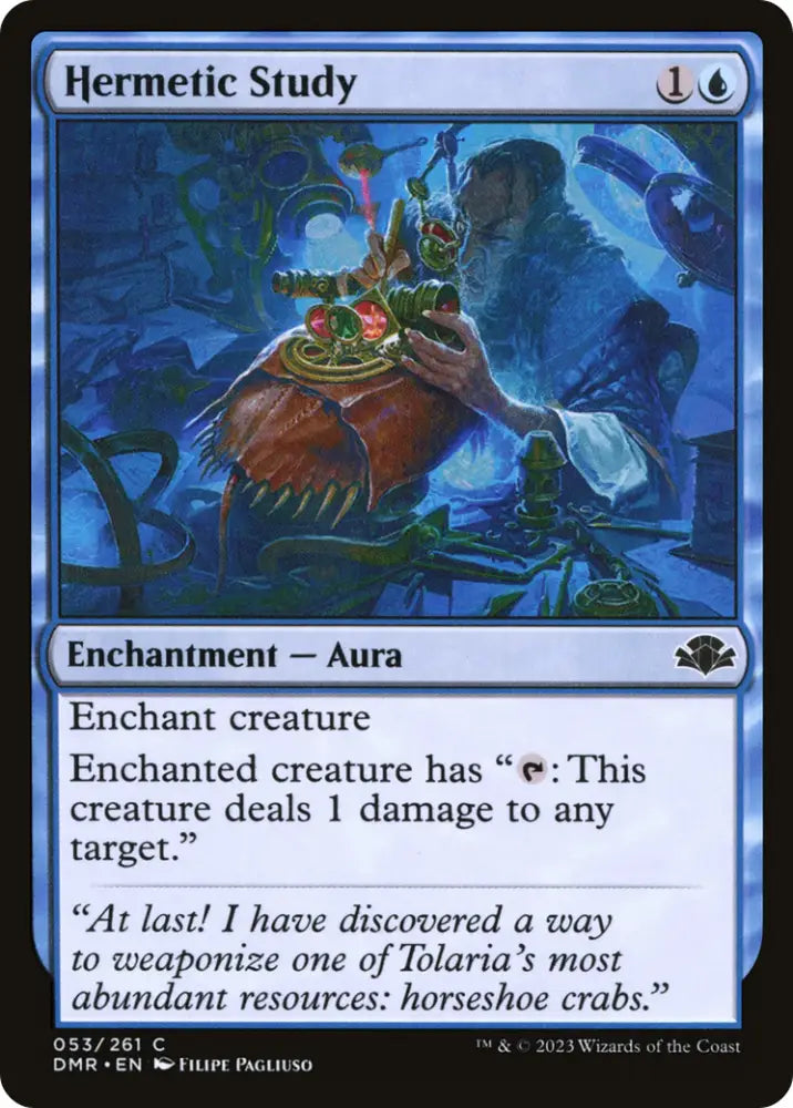 Hermetic Study [Dominaria Remastered] - MTG Single