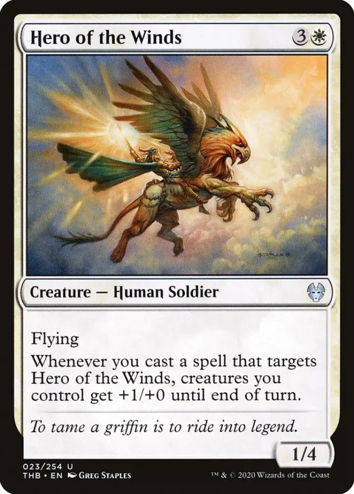 Hero of the Winds [Theros Beyond Death] - MTG Single