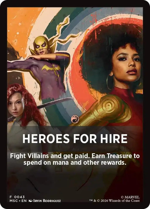 Heroes For Hire Theme Card (43) [Marvel Super Heroes Commander]
