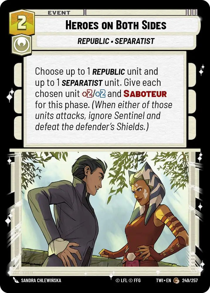 Heroes on Both Sides (249/257) [Twilight of the Republic] - Star Wars: Unlimited Single