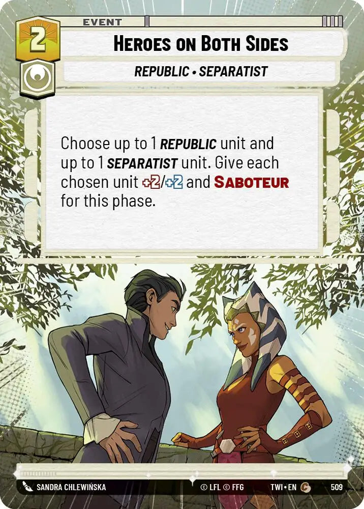 Heroes on Both Sides (Hyperspace) (509) [Twilight of the Republic] - Star Wars: Unlimited Single