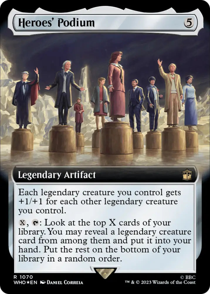 Heroes’ Podium (Extended Art) (Surge Foil) [Doctor Who] - MTG Single