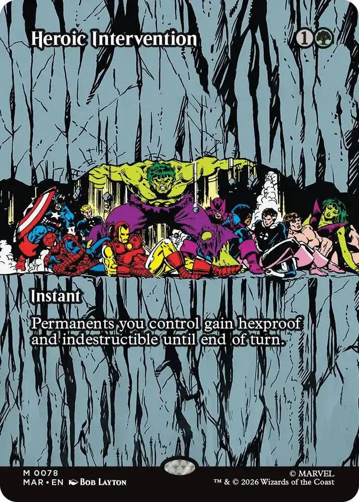 Heroic Intervention (0078) (Borderless) [Marvel Universe Eternal-Legal]