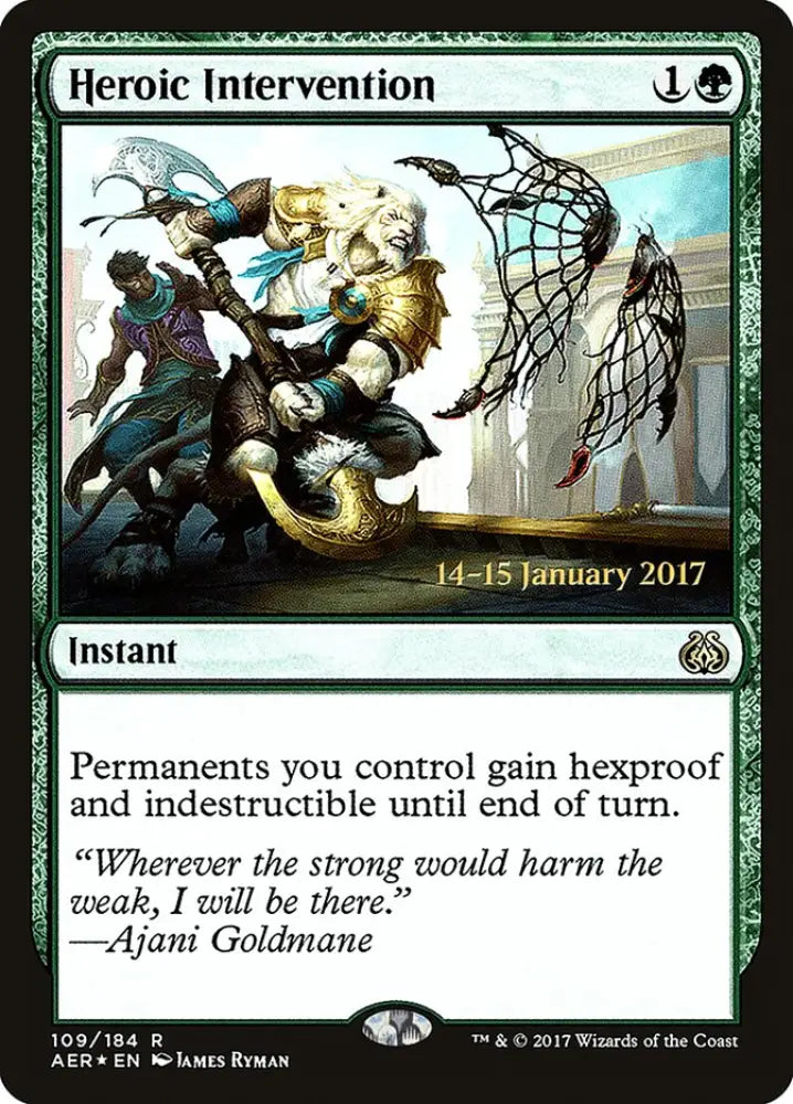 Heroic Intervention [Aether Revolt Prerelease Promos] - MTG Single