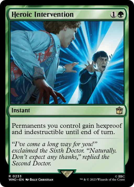 Heroic Intervention [Doctor Who] - MTG Single