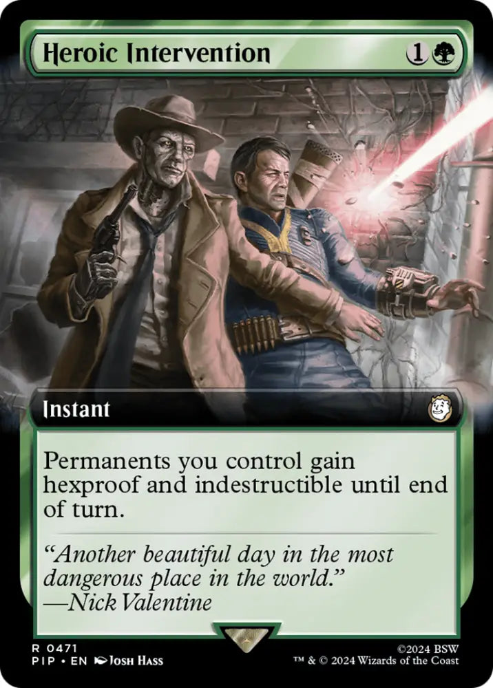 Heroic Intervention (Extended Art) [Fallout] - MTG Single