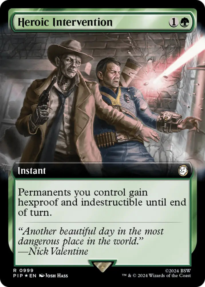Heroic Intervention (Extended Art) (Surge Foil) [Fallout] - MTG Single