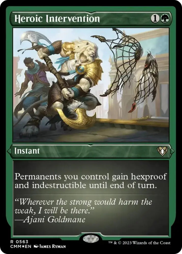 Heroic Intervention (Foil Etched) [Commander Masters] - MTG Single
