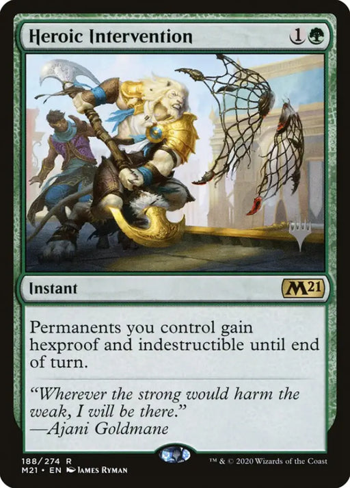 Heroic Intervention (Promo Pack) [Core Set 2021 Promos] - MTG Single