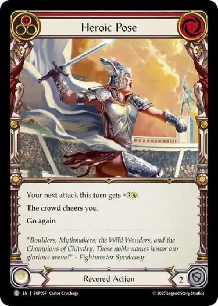 Heroic Pose (Red) (SUP057) [Super Slam]