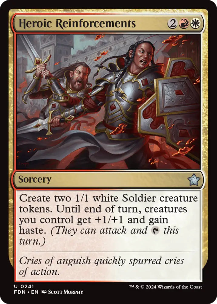 Heroic Reinforcements [Foundations] - MTG Single
