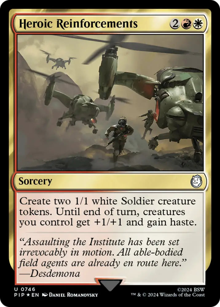 Heroic Reinforcements (Surge Foil) [Fallout] - MTG Single