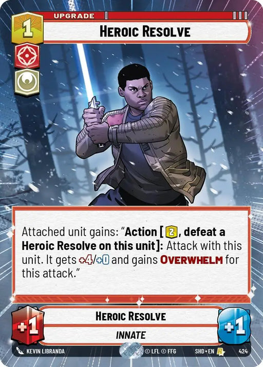 Heroic Resolve (Hyperspace) (424) [Shadows of the Galaxy] - Star Wars: Unlimited Single