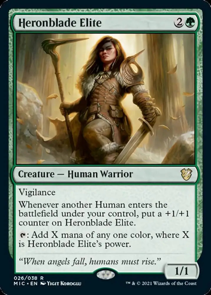 Heronblade Elite [Innistrad: Midnight Hunt Commander] - MTG Single