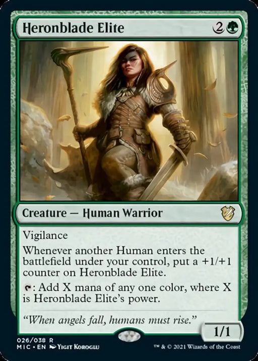Heronblade Elite [Innistrad: Midnight Hunt Commander] - MTG Single