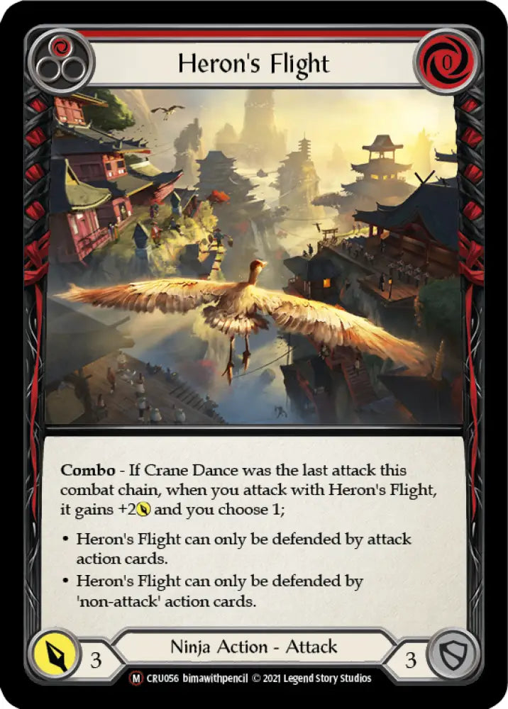 Heron’s Flight [Crucible of War Unlimited] Unlimited Rainbow Foil - Flesh And Blood Single