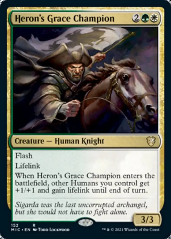 Heron’s Grace Champion [Innistrad: Midnight Hunt Commander] - MTG Single