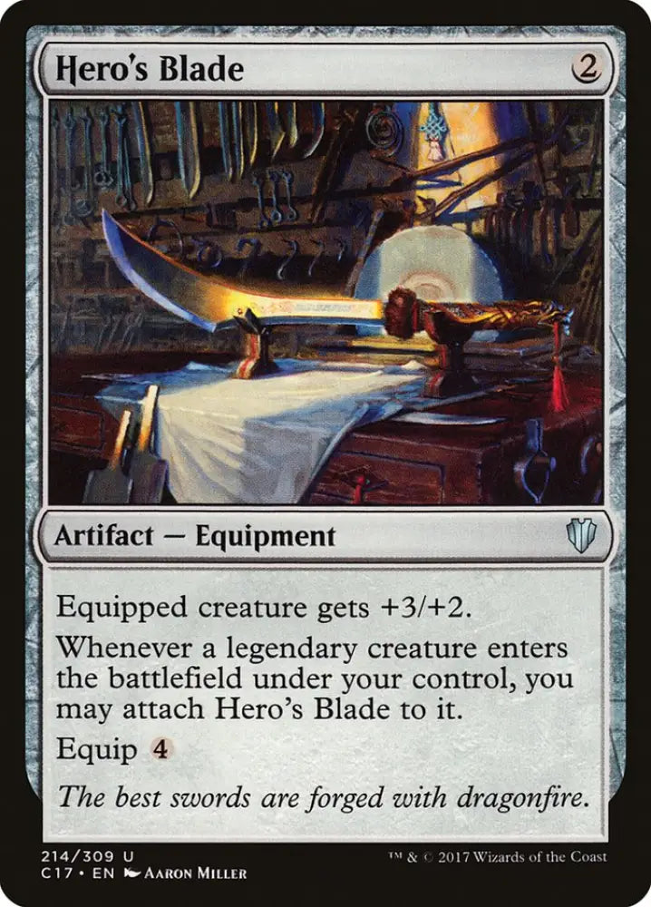 Hero’s Blade [Commander 2017] - MTG Single