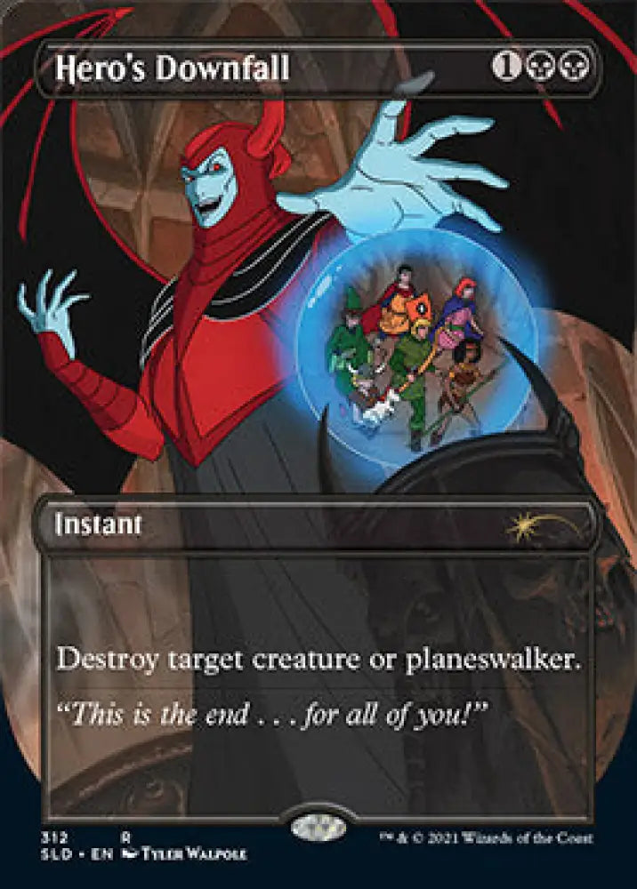 Hero’s Downfall (Borderless) [Secret Lair Drop Series] - MTG Single