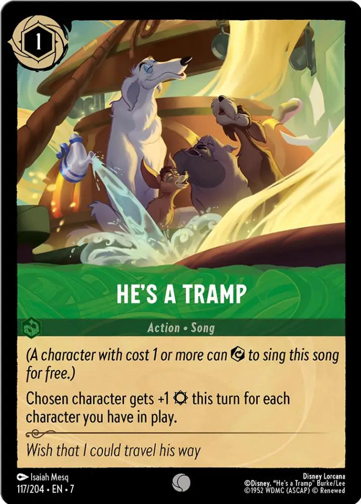 He’s a Tramp (117/204) [Archazia’s Island] - Lorcana Single