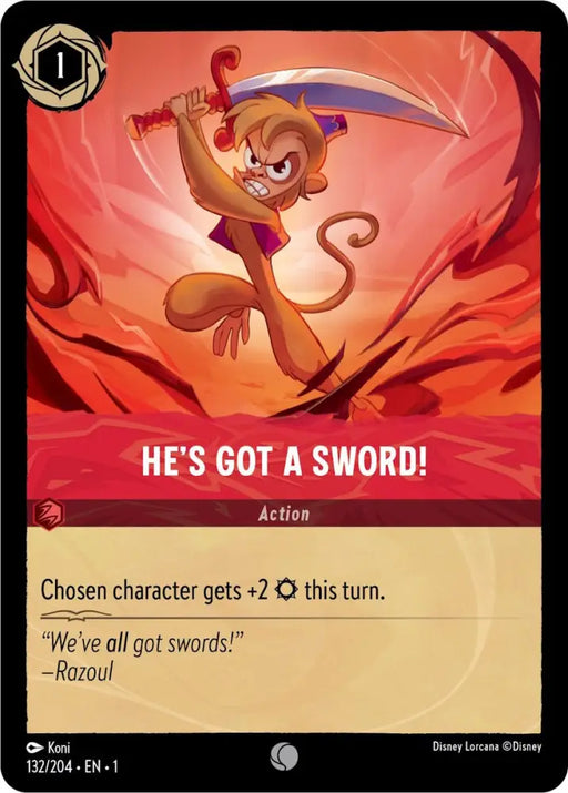 He’s Got A Sword! (132/204) [The First Chapter] - Lorcana Single