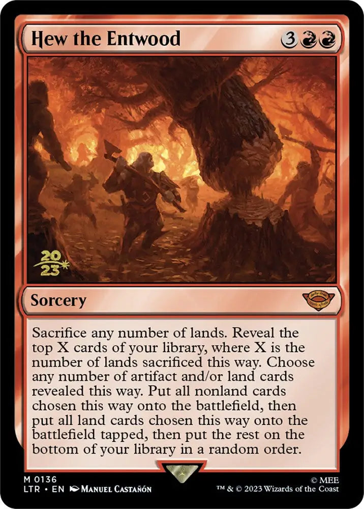 Hew the Entwood [The Lord of the Rings: Tales of Middle-Earth Prerelease Promos] - MTG Single