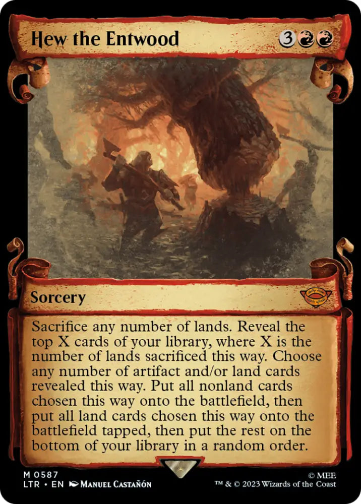 Hew the Entwood [The Lord of the Rings: Tales of Middle-Earth Showcase Scrolls] - MTG Single
