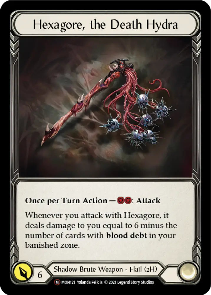 Hexagore the Death Hydra [Monarch Unlimited] Unlimited Rainbow Foil - Flesh And Blood Single
