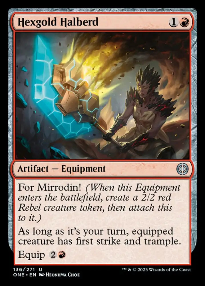 Hexgold Halberd [Phyrexia: All Will Be One] - MTG Single