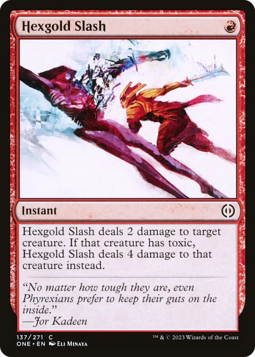 Hexgold Slash [Phyrexia: All Will Be One] - MTG Single