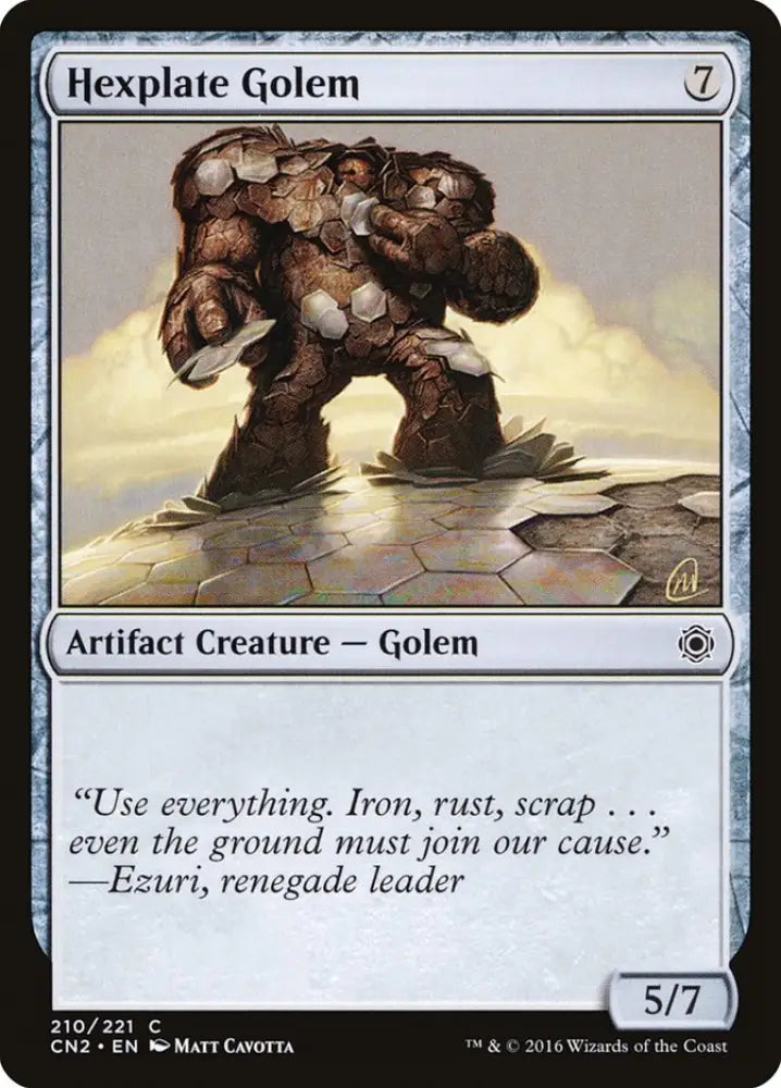 Hexplate Golem [Conspiracy: Take the Crown] - MTG Single