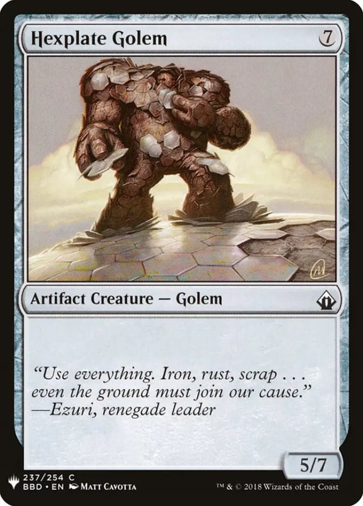 Hexplate Golem [Mystery Booster] - MTG Single