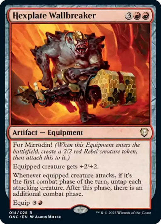 Hexplate Wallbreaker [Phyrexia: All Will Be One Commander] - MTG Single